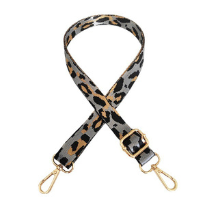 2.5 cm רחב גליטר Leopard מתכוונן תיק כתף Crossbody תיק ארנק ניילון גיטרה טלפון החלפת רצועה - Product Image 4