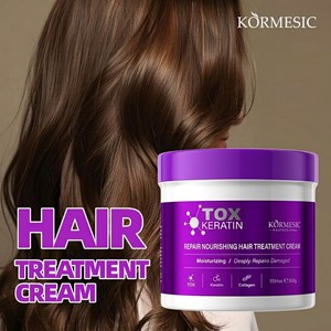 KORMESIC 500g Mascarilla Capilar Orgánica al por Mayor, Mascarilla Hidratante Anti-frizz, Reparación con Keratina, Crema Nutritiva para el Cabello - Product Image 2