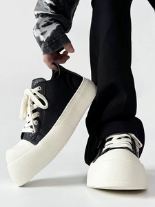 2025 Dày Dưới Nâng Thẳng Hàng Ngày Thời Trang Giản Dị Giày Mới Nhất Người Đàn Ông Của Và Phụ Nữ Của Derby Vải Hợp Thời Trang Đi Bộ Phong Cách Giày - Product Image 6