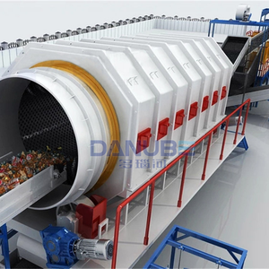 Ligne de recyclage des déchets urbains, machine de tri des déchets mobiles, usine de recyclage automatique des déchets municipaux - Product Image 1