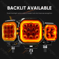Feux de travail LED tout-terrain, feux de poche de 4 pouces |   Feux de route rétroéclairés 35W 6000K pour camions, SUV et voitures