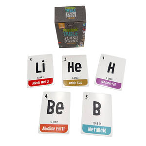 Tarjetas de Aprendizaje de la <span class=keywords><strong>Tabla</strong></span> Periódica de Ciencias para Niños, con Logotipo y Empaque Personalizados, Acabado Brillante - Product Image 3