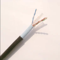 Cable de red UTP de categoría 6 para interiores, cobre puro de 8 núcleos, cable de datos para exteriores de 305 metros de largo