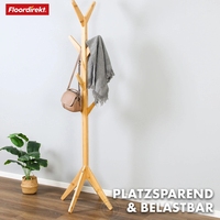 Porte-manteau mural en forme d'arbre en bambou pour vêtements, sacs, bijoux dans la cuisine ou le salon