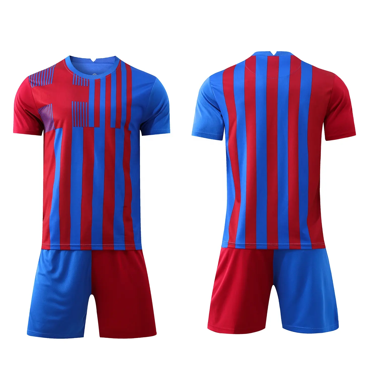 Novo modelo Homem grau tailandês qualidade futebol jersey em estoque camisas de futebol Homens + Crianças Conjuntos