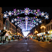 Decoración Navideña de Luces LED 2D de Motivos Fotográficos para Exteriores, Brillante y Hermosa para la Calle Principal, para las Fiestas de Año Nuevo