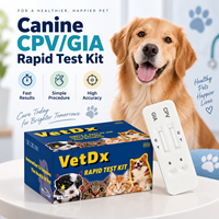 Kit de test rapide combiné OEM pour chiens CPV/GIA, parvovirus canin, antigène de Giardia, diagnostic vétérinaire, fournisseur fabricant