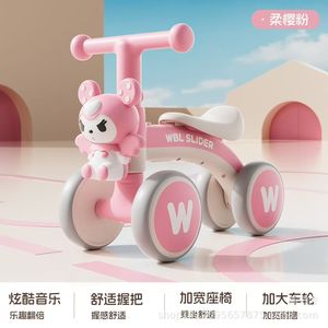 Wbl Slider Kids Balance Bike 10 Inch Four Wheel Toddler Scooter For 1-3 Years Old With Bunny Design - Product Image 2