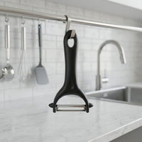 Ergonomische Y-vormige roestvrijstalen 15CM keuken fruit- en groenteschiller met antislip handvat, scherp mes, milieuvriendelijk ontwerp, makkelijk in gebruik