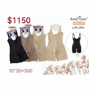 Plus Shapewear Bodysuit XS-L-XL-2XL Wholesale Nylon Waist Trainer Buttons <b>Lace</b> for Slimming Body Sculpting Body Shaping <b>Tops</b> - Product Image 1