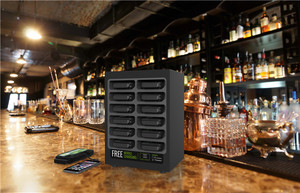 Ngân hàng điện thanh toán hoạt động bằng tiền xu sử dụng đ<span class=keywords><strong>a</strong></span> cảnh thương mại có thể được tùy chỉnh Trạm Sạc điện thoại di động - Product Image 4