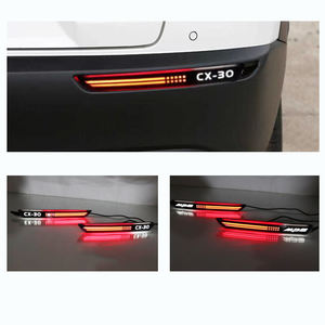 Para <span class=keywords><strong>Mazda</strong></span> 2017 2021, luz de parachoques trasero dedicada, luz trasera de freno de advertencia, luz de flujo de tres potencias - Product Image 4