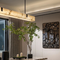 Éclairage moderne en albâtre pour la décoration intérieure, lustre personnalisable pour îlot de cuisine, salle à manger, salon, table