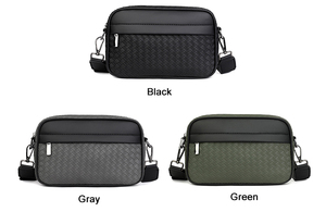 Borsa per Cosmetici da <span class=keywords><strong>Uomo</strong></span> Professionale all'Ingrosso, <span class=keywords><strong>in</strong></span> <span class=keywords><strong>Pelle</strong></span> PU, Design Geometrico Moderno e Trendy, Astuccio da Viaggio per Toilette con <span class=keywords><strong>Tracolla</strong></span> - Product Image 3