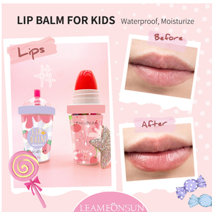 Kit de baume à lèvres bébé Non toxique bio fruits enfants crème glacée <span class=keywords><strong>usine</strong></span> professionnelle vendre des échantillons gratuits clair enfants rouge à lèvres Gel ABS 26g - Product Image 4