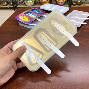 Thép Không Gỉ Hộ Gia Đình Ice Khay Trái Cây Hình Dạng Khuôn Tự Làm Trái Cây Sáng Tạo Kem Khuôn + Nắp + Dính - Product Image 4