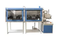 Caja de Guantes de Doble Cámara Labnova de Acero Inoxidable de Alta Resistencia con Bomba de Vacío Rotativa de Doble Etapa y Sistema de Purificación de Gases (H2O O2<1ppm)