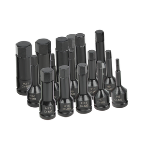HTL 16 pièces Jeu de douilles à chocs et embouts <span class=keywords><strong>Torx</strong></span> à 1/2 pouce en acier à haute teneur en carbone M4-M19, coffret rigide - Product Image 3
