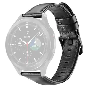 DUX DUCIS für Samsung Galaxy 45 mm Huawei Watch GT 3 46 mm GT 3 Pro 46 mm Edelstahl Lederaufsehband 22 mm Armband