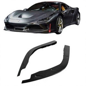 ชิ้นส่วนตกแต่งกันชนหน้าคุณภาพสูงสำหรับ Ferrari 812, ชิ้นส่วนมุมกันชนหน้าคาร์บอนไฟเบอร์แบบแห้งสไตล์ OEM 89246300 89246400 - Product Image 1