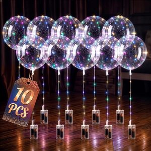 Wholesale Single PVC 18-Inch LED <b>Balloon</b> with String Lights for Christmas Halloween Easter Festivals and <b>Parties</b> - Product Image 1