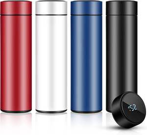 زجاجة مياه ذكية مع شاشة عرض رقمية لدرجة الحرارة، كوب حراري LED، كوب سفر معزول بتفريغ الهواء بجدار مزدوج من الفولاذ المقاوم للصدأ - Product Image 3