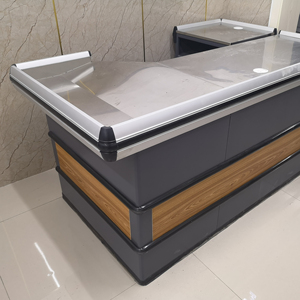 مكتب تصميم سوبر ماركت طاولة المال متجر التجزئة عداد الخروج المعدنية - Product Image 2