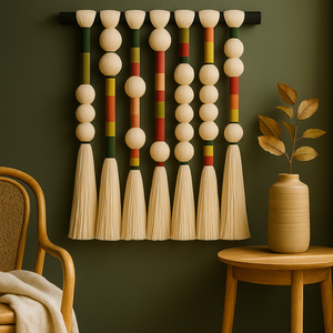 Art Mural Moderne en Grande Fibre Boule de Sphéricité Décorative Macramé Bulle Tentures Murales Art Designs Décoration Intérieure Décoration Murale - Product Image 3