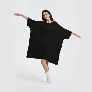 Bamboe Oversized Slaap T-Shirts Nacht T-Shirts Oversized Nachthemden Schattige Nachtjapon Meisjes Sleepwears Dames Nachtkleding