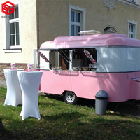 Remorque de nourriture en acier inoxydable à vendre Bbq Food Truck Concession Trailer Chariot de vente de jus entièrement équipé Remorque de nourriture mobile