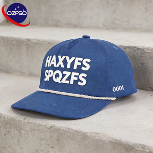 Gorra de Béisbol QZFSO Personalizada de Fábrica, 5 Paneles, Alta Calidad, Sin Estructura, Logotipo Bordado/Impreso, Visera Curva, Cierre a Presión - Product Image 1