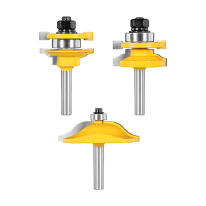 3PCS 8mm Shank Cover 41mm Roman Ogee Stile & Rail Assemble Router Bit Woodworking Milling Cutter for Wood Tools - Product Image 2