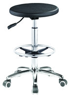 Mobilier de laboratoire ergonomique avec pieds en métal Chaises ESD Tabouret de travail debout Tabouret de pédicure en mousse Chaise en cuir