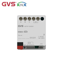 Interrupteur d'intégration système KNX, actionneur de gradation 3 voies 1-10V avec montage encastré sécurisé 16A