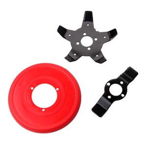 Multifunctional Weed Cutter Blade Fork Type Red For Lawn Mower And Brush Cutter Accessories - Product Image 1