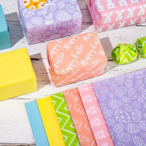 <strong>Easter</strong> Pattern Tissue <strong>Paper</strong> Double-Sided Cardstock <strong>Wrapping</strong> <strong>Paper</strong> 12 Design Styles Flat <strong>Wrapping</strong> <strong>Paper</strong> for Birthday Diy Craft - Product Image 1