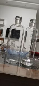 Botella de agua de borosilicato transparente, respetuoso con el medio ambiente, cristal estético <span class=keywords><strong>2022</strong></span>, 550ml, sello de tiempo - Product Image 5