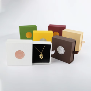 Boîte à bagues de luxe personnalisée avec mini-tiroir et présentoir pour porte-alliances, avec impression de votre logo - Product Image 6