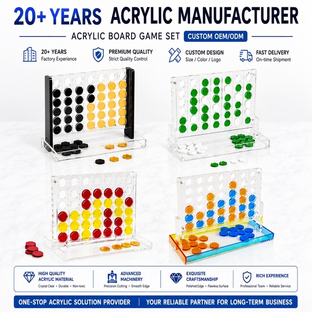Factory Custom Luxury Acrylic Board Game Storage Case - Professional Dustproof Collectibles Display Box with LED Light Option