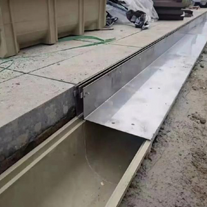 Drainage des eaux de pluie en extérieur Fossé Gouttière de pluie Systèmes de tranchées de drainage de tranchée de drainage avec couvercles de fentes en acier inoxydable - Product Image 3