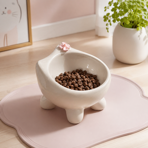 Qianrui - Tazón de Cerámica Creativo para Gatos, Tazón de Comida para Perros de Gran Diámetro, Impermeable, Fácil de Limpiar, Tazones para Alimentar Mascotas, Accesorios Lindos para Mascotas - Product Image 3