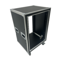 Flight case 16U OEM/ODM de haute qualité, protection robuste, étanche IP67, antichoc, avec mousse et roulettes multidirectionnelles 4 roues pour équipement audio et alimentation