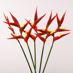 Simulated Bird Of Paradise <b>Artificial</b> <b>Flower</b> 74.5Cm Red High Simulation Home Decoration Ornament Photo Prop - Product Image 1