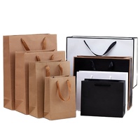 Sac en papier de luxe imprimé personnalisé, 50 pièces, modèle bon marché, pour les courses au détail, sac en papier de couleur