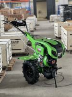 Penyuling daya Diesel, 10HP Mini kultivator Inter Tiller Rotavator alat pertanian