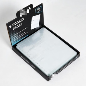 Premium 9 Pocket Transparent Card <b>Binder</b> Pages 3 <b>Ring</b> Trading Card Protector Sleeves for TCG Collectible Game Cards - Product Image 6