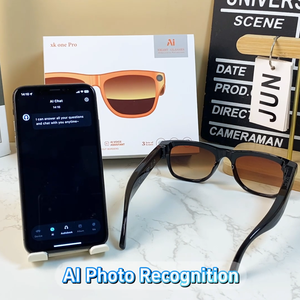 Gafas Inteligentes con IA 2026, Cámara HD de 8MP, Grabación de Video, BT 5.4, Traducción en Tiempo Real con IA ChatGPT, Asistente de Voz, Gafas de Sol Inteligentes - Product Image 2