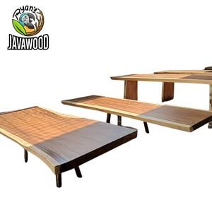Indonesian High Quality Solid Wood Slab Dining <b>Table</b> Modern Style <b>Square</b> Shape for Living Furniture - Product Image 5