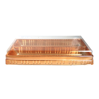 Boîtes d'emballage en plastique JY-D3022, rectangulaires, en plastique, à trois compartiments pour contenants alimentaires, boîte à gâteaux et emballage