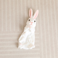 Adorable Peluche Lapin de Dessin Animé en Forme de Poupée avec Housse en Peluche, Rembourrage en Coton PP, Anti-Stress, Doublure en Maille Lavée